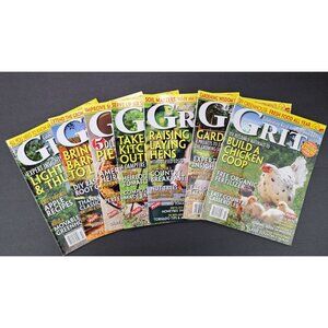 Grit Magazine Whole Year 2016 Complete Lot of 7 Bonus 2015 Issue DIY Farm Rural